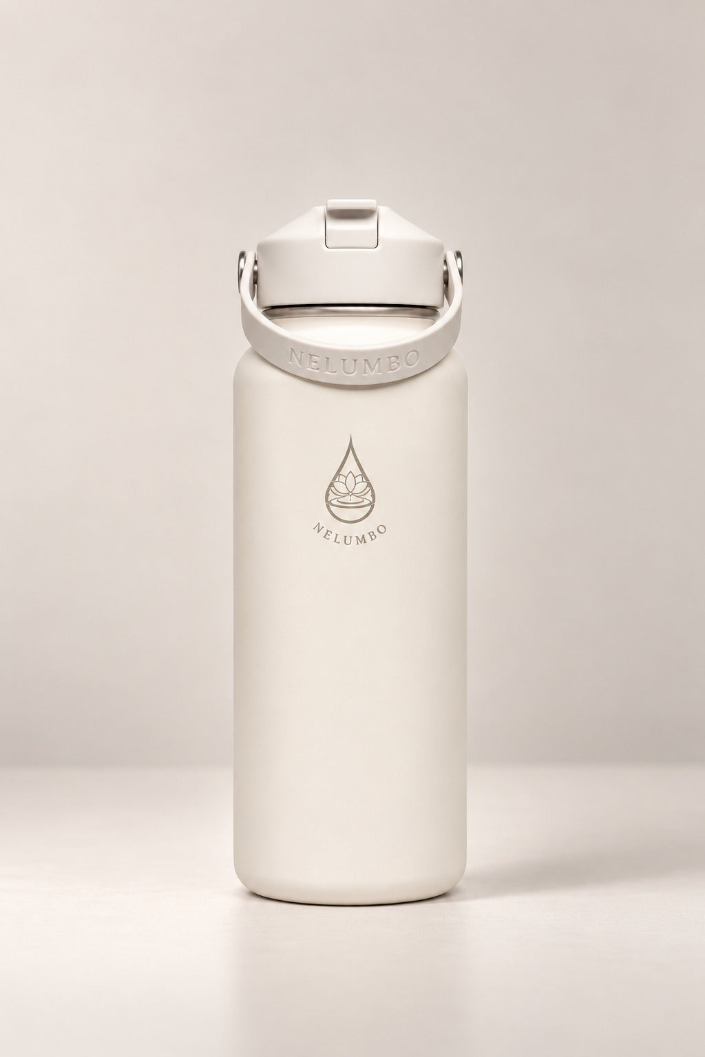 NELUMBO Filterflasche – Pearl White