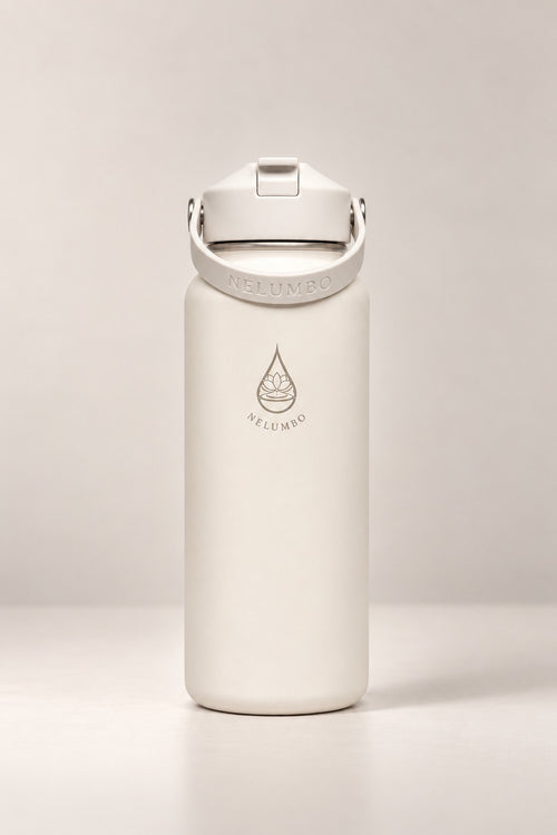 NELUMBO Filterflasche – Pearl White