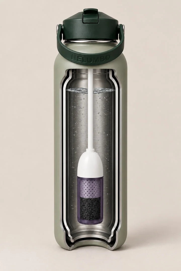 NELUMBO Flasche mit integriertem Filter